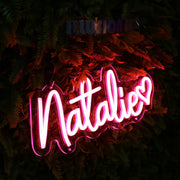 Natalie Red Neon Sign