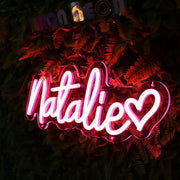 Natalie Red Neon Sign