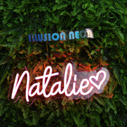 Natalie Red Neon Sign