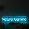 Natural Gaming Blue Neon Sign