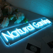 Natural Gaming Blue Neon Sign