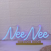 Nee Nee Blue Neon Sign