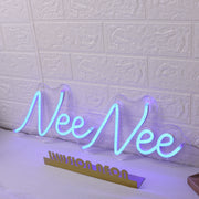 Nee Nee Blue Neon Sign