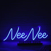 Nee Nee Blue Neon Sign