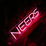 Neers Red Custom Neon Sign