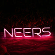 Neers Red Custom Neon Sign