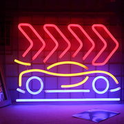 Neon Car Signs Led Neon Sign Red Neon Light Signs For Bedroom Game Area