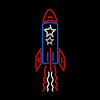 Neon Rocket Handmade Art Neon Sign Wall Decor