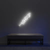 Neon Rocket Wall Decor Neon Art White Neon Light