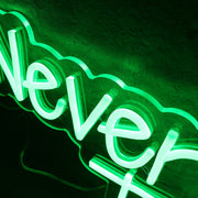 Never Tell The Truth Green Neon Sign