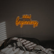 New Beginnings LED Neon Sign