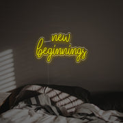 New Beginnings LED Neon Sign