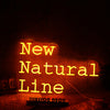 New Natural Line Orange Neon Sign