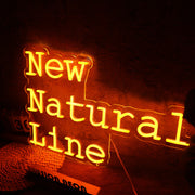 New Natural Line Orange Neon Sign