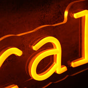 New Natural Line Orange Neon Sign