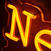 New Natural Line Orange Neon Sign