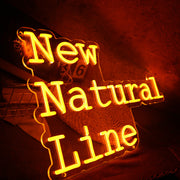 New Natural Line Orange Neon Sign