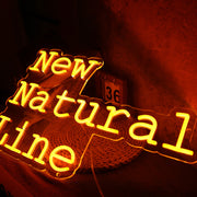 New Natural Line Orange Neon Sign