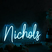 Nichols Blue Neon Sign