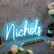 Nichols Blue Neon Sign