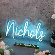 Nichols Blue Neon Sign