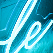 Nicole Blue Neon Sign