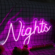 Night Pink Neon LED Sign