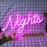 Night Pink Neon LED Sign