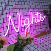 Night Pink Neon LED Sign