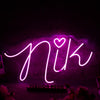 Nik Pink Neon Sign