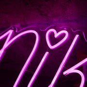 Nik Pink Neon Sign