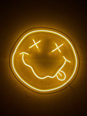 Nirvana Smile Crazy Neon Sign