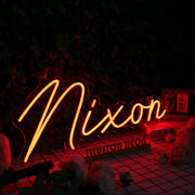 Nixon Orange Neon Sign