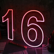 NO 16 Neon Sign