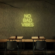 No Bad Vibes Neon Sign