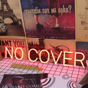 No Cover Red Neon Sign