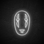 No Face Neon Sign