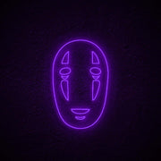 No Face Neon Sign