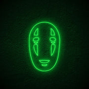 No Face Neon Sign