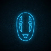 No Face Neon Sign