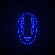 No Face Neon Sign