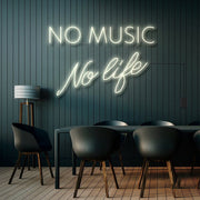 No Music No Life Neon Sign