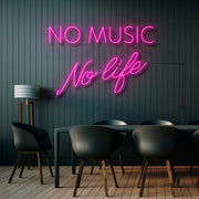 No Music No Life Neon Sign