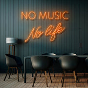 No Music No Life Neon Sign