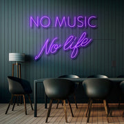 No Music No Life Neon Sign