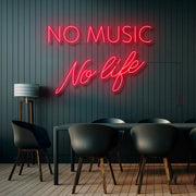 No Music No Life Neon Sign