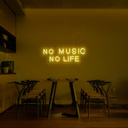 No Music No Life Neon Sign