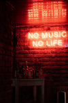 No Music No Life Neon Sign