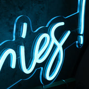 No Worries Blue Custom Neon Sign