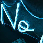 No Worries Blue Custom Neon Sign